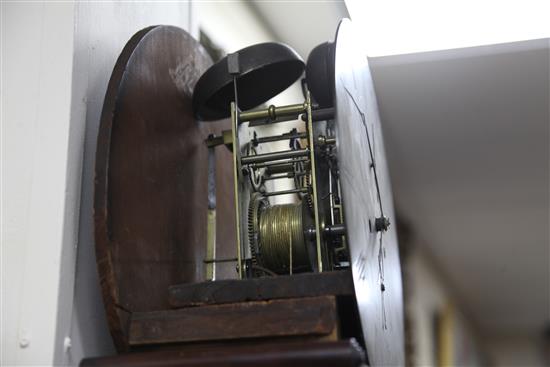 James Robertson of Edinburgh. An early 19th century Scottish mahogany quarter striking eight day longcase clock, 6ft 10in.